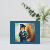 リス警官 ポストカード (スタンド正面)