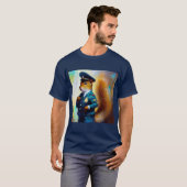 リス警官 Tシャツ (正面フル)