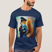 リス警官 Tシャツ (正面)