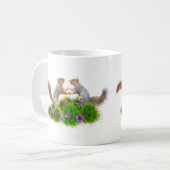 リス踊りインザグラスマグ コーヒーマグカップ (正面左)