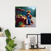 リス農家道端スタンド ポスター (ホームオフィス)