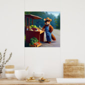 リス農家道端スタンド ポスター (キッチン)