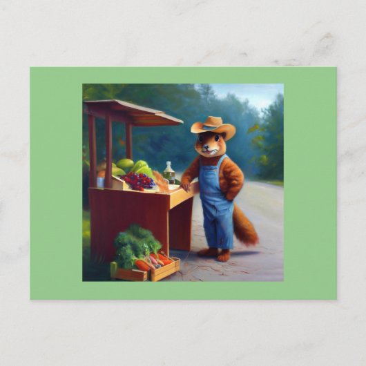 リス農家道端スタンド ポストカード (正面)
