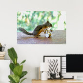 リス遊ドラム ポスター (ホームオフィス)