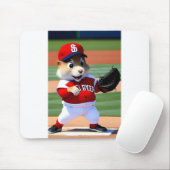 リス遊ル、マウスパッドの野球 マウスパッド (マウス)