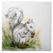 リス遠くに。.... タイル (正面)