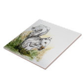 リス遠くに。.... タイル (側面)