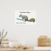 リス鉛筆ポスター ポスター (キッチン)