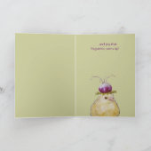 リス間抜けとピープの付いたホリデーカード シーズンカード (内部)