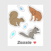 リス離れブルー シール (シート)