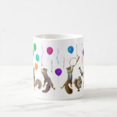 リス音楽パーティーのマグ コーヒーマグカップ (中央)