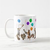 リス音楽パーティーのマグ コーヒーマグカップ (左)