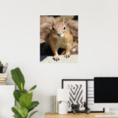 リス顔 ポスター (ホームオフィス)