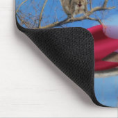 リス飛んでいるク マウスパッド (コーナー)