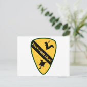 リス飛んでいるル第一航空騎兵記章 ポストカード (スタンド正面)