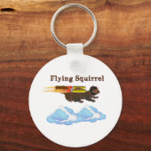 リス飛んでいるル キーホルダー (正面)