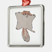 リス飛んでいるル メタルオーナメント (左)