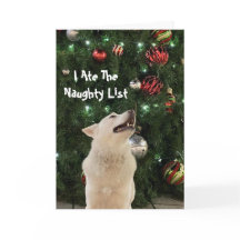 リス食べトいけな- Husky Dog Greeting Card
