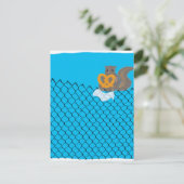 リス食べルのプレッツェル ポストカード (スタンド正面)