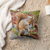 リス食べル食品 クッション (ブランケット)