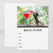 リス飲みカクテル 招待状 (正面/裏面)