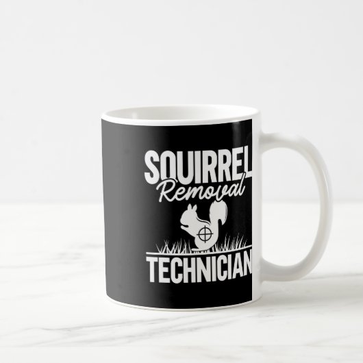 リス駆除テクニシャンおもしろいリス狩り コーヒーマグカップ (右)