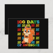 リス100素晴らし日100日目 ポストカード (正面/裏面)