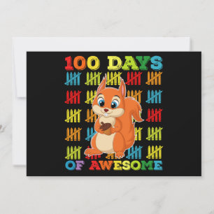 リス100素晴らし日100日目 招待状