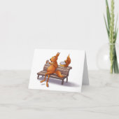 リス2人 シーズンカード (正面)