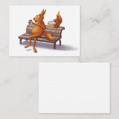 リス2人 ノートカード (正面/裏面)