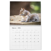 リス2026 カレンダー (2月 2026)