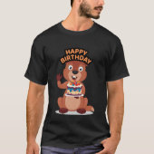 リス の 誕生日 Tシャツ (正面)