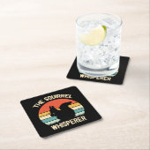 リス・ウィスパーラー・リス愛好家への贈り物 スクエアペーパーコースター (インサイチュ)