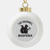 リス・ウィスパー | リス好き セラミックボールオーナメント (正面)