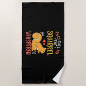 リス・ウイスラーと呼ばれている ビーチタオル (正面)