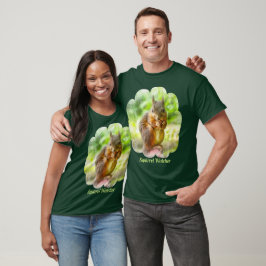 リス・ウォッチャー絵画ーの動物のアートワークユニセックス Tシャツ