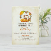 リス&カボキンズ誕生日パーティー招待状 招待状 (スタンド正面)