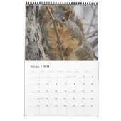 リス カレンダー (1月 2026)