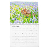 リス カレンダー (1月 2027)