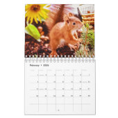 リス カレンダー (2月 2026)