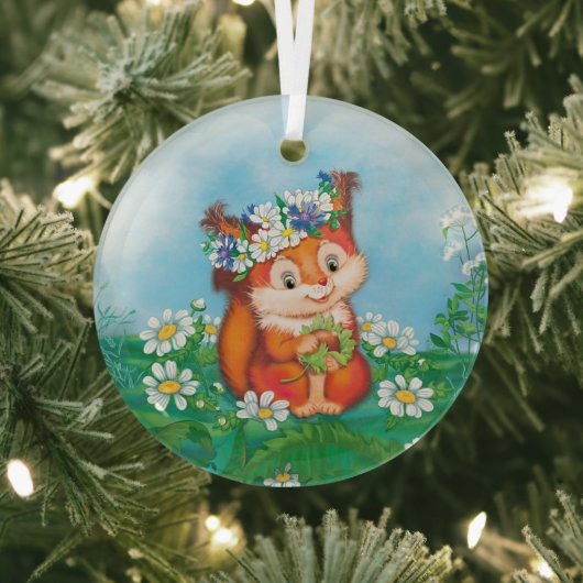 リス ガラスオーナメント (インサイチュ)