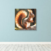 リス キャンバスプリント (インサイチュ (ウッドフロア))