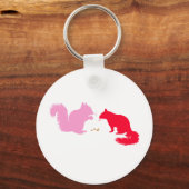 「リス」キーチェーン キーホルダー (正面)