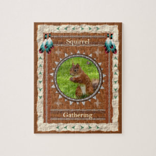 リス – ギフ トボックス付きGatheringJigsawパズル ジグソーパズル