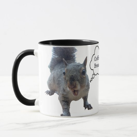 リス コーヒーブレイク マグカップ 名入れ (左)