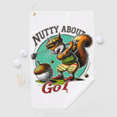 リス・ゴルファーの喜び ゴルフタオル (インサイチュ)