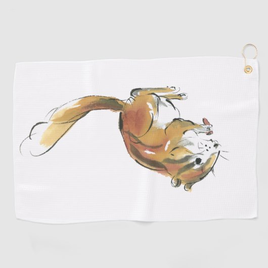 リス ゴルフタオル (横)