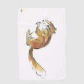 リス ゴルフタオル (正面)