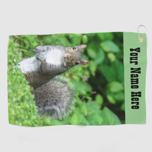 リス ゴルフタオル (横)