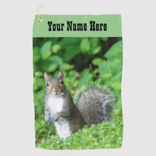 リス ゴルフタオル (正面)